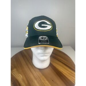 Green Bay Packers Logo Adjustable Adult‎ Size Hat 47 MVP Touchback NFL Cap